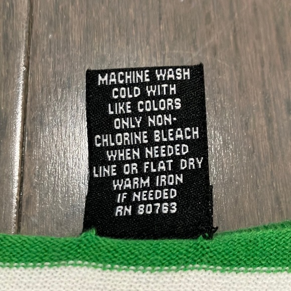 Y2K Vintage Moda International Striped Low Cut Scoop Neck Sweater Size S - Picture 7 of 7